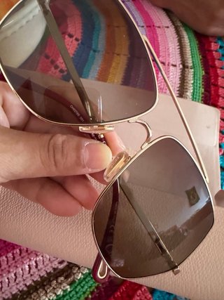 Gafas de sol Chloe doradas y marrones
