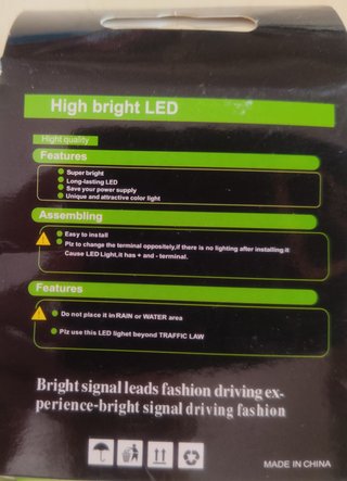 2 Bombillas LED BA15S P21W 1156 Alta Potencia