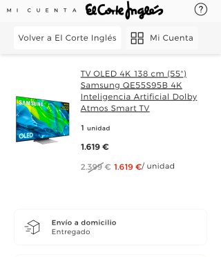 TV Samsung OLED 55" S95B