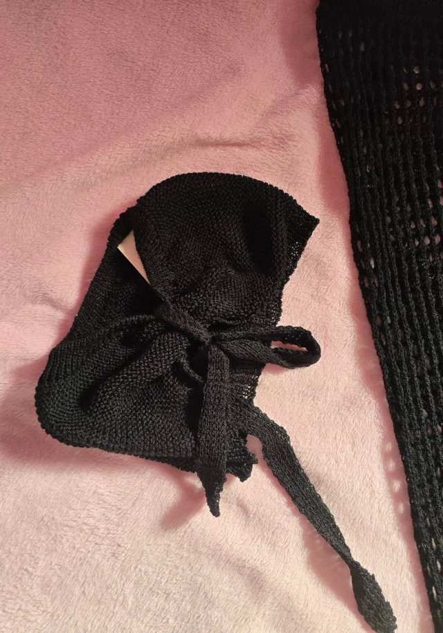 Conjunto hilo negro talla única