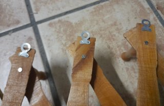 Perchero extensible madera antiguo