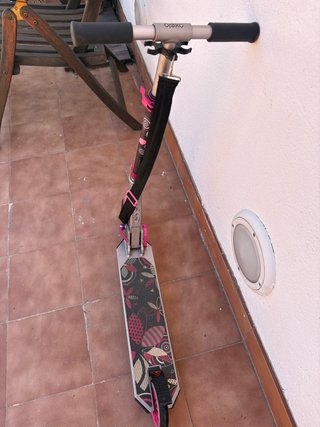 Patinete Oxelo plegable rosa