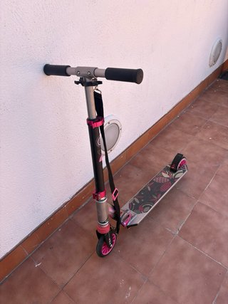 Patinete Oxelo plegable rosa