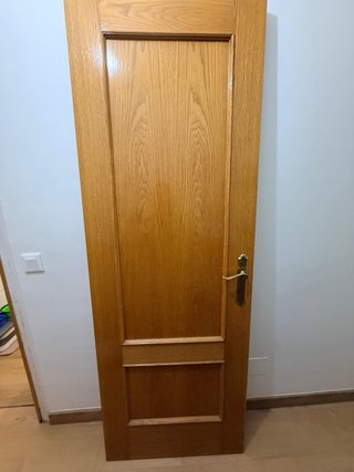 X4 puertas de madera con marco y tirador