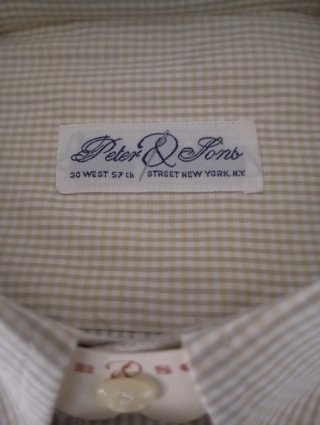 Camisa PETER & SONS Beige/Blanca