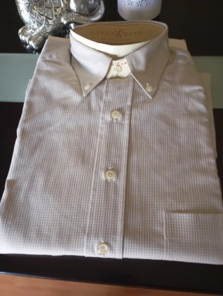 Camisa PETER & SONS Beige/Blanca