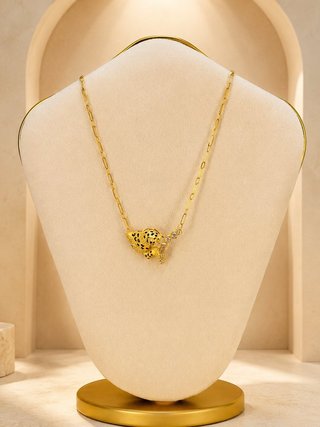 Gargantilla con Leopardo Oro de 18 kl JAE-TRA2482
