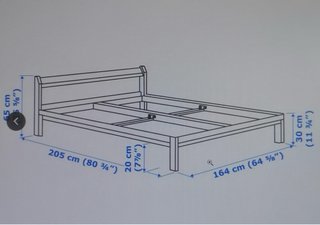 Letto IKEA 140x200 (Set Completo o Pezzi Separati)