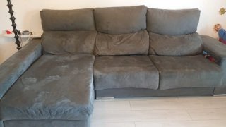 Sofá Chaiselong Gris Tela