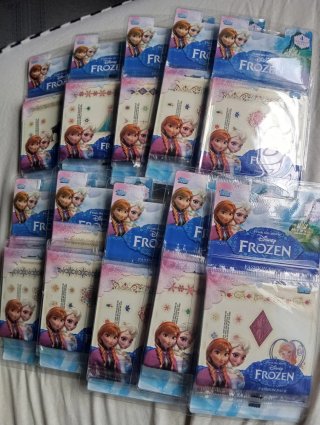 Lote 40 sobres Frozen tattoos