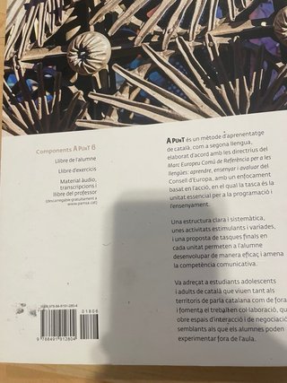 A punt. Curs de català. Llibre de l'alumne, 6