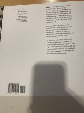 A punt. Curs de català. Llibre de l'alumne, 6