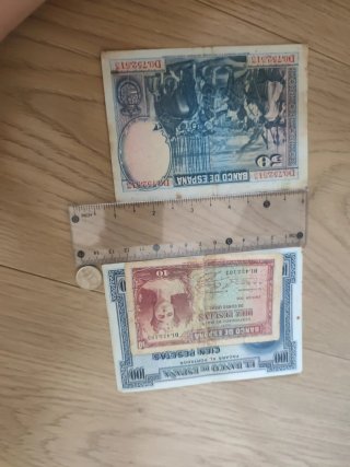 Billetes antiguos españoles