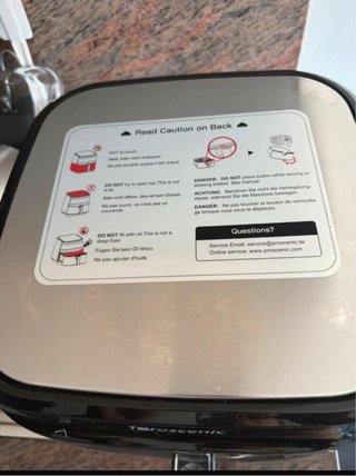 Freidora de Aire 3-5 personas manual de ininstrucc