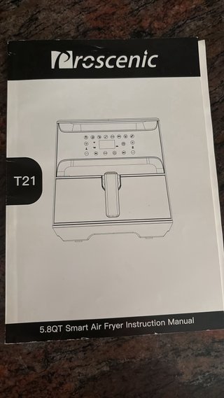 Freidora de Aire 3-5 personas manual de ininstrucc
