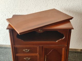 Mueble TV madera con cristal
