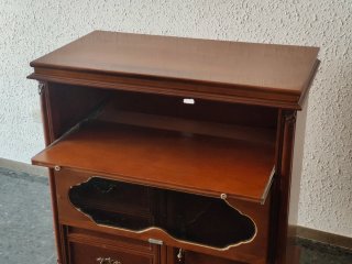 Mueble TV madera con cristal