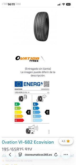 4 Neumáticos y Llantas Peugeot Citroen