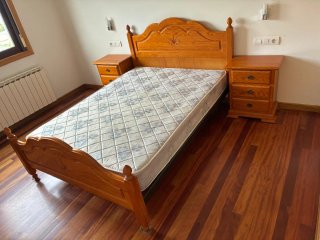 Juego cama madera de pino