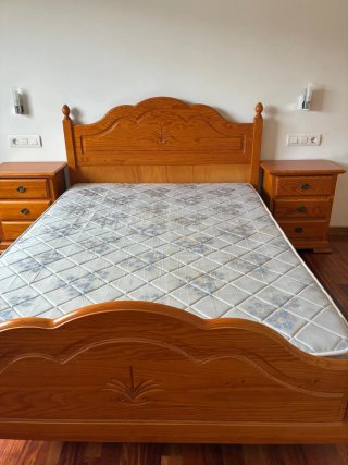 Juego cama madera de pino