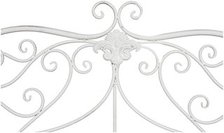 Divanetto panchina Liberty in ferro finitura bianc