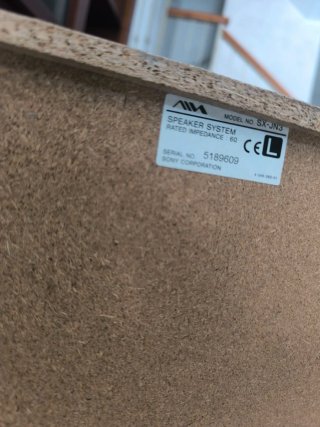 Pareja de altavoces AIWA SX-JN3 3 vías Bass Reflex