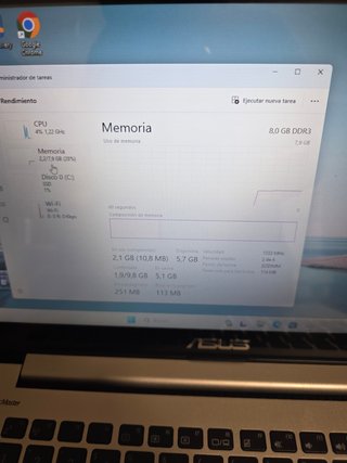 Ordenador portátil ASUS I5, PANTALLA TÁCTIL 8RAM