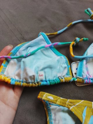 Bikini Talla 36 Estampado Tropical