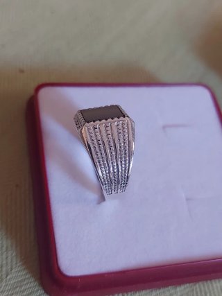 Anillo plata925m y Ojo de Tigre