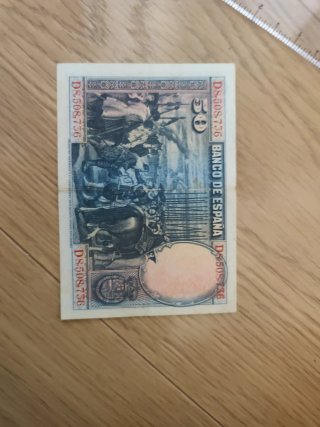 Lote de monedas y billetes españoles