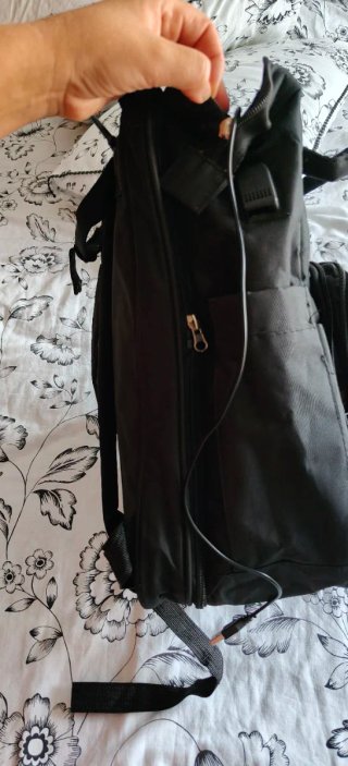 Mochila Negra para carrito bebé