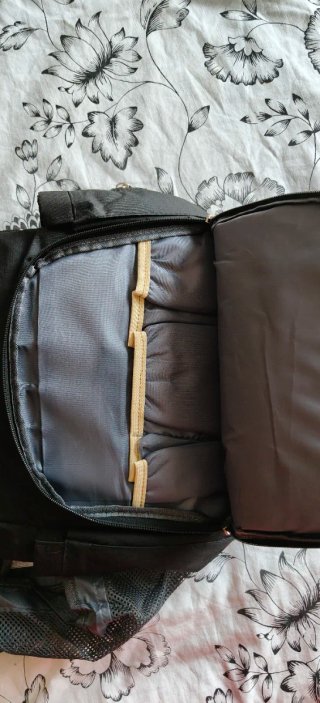Mochila Negra para carrito bebé