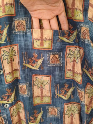 Camisa  Estampada Talla M retro