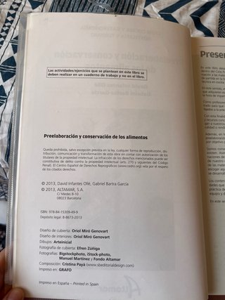 Preelaboración y conservación de los alimentos ...