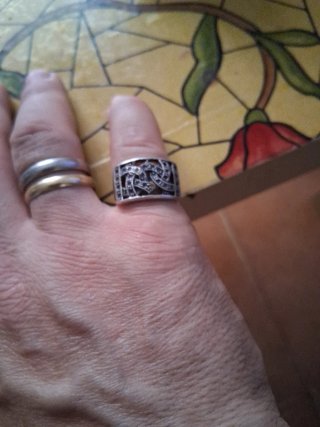 Anillo Plata Mujer Diseño Calado