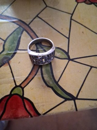 Anillo Plata Mujer Diseño Calado