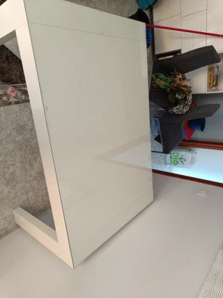 Mesa de salón Aparicio cristal y madera
