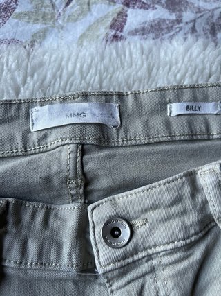 Pantalones Mango Hombre Beige