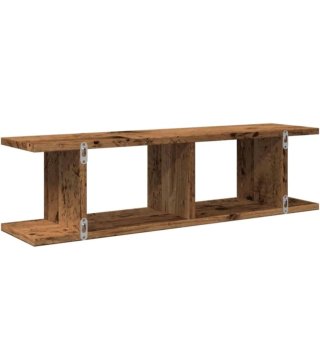 Estanterías de madera rústica (2 uds)