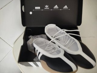 Adidas Taekwondo Zapatillas Ballet Negras Blancas