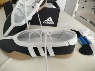 Adidas Taekwondo Zapatillas Ballet Negras Blancas