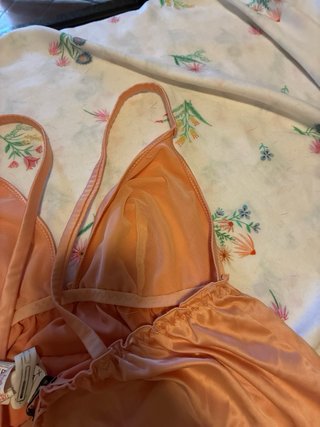 Top Babydoll Tezenis Pesca Satinato