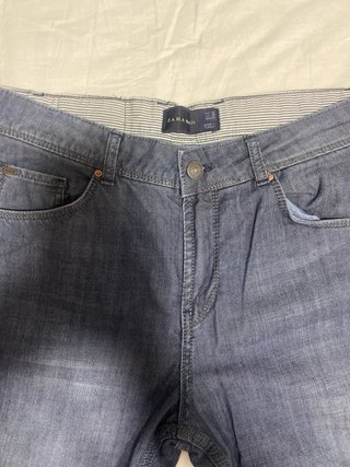 Pantalón Hombre Zara Azul