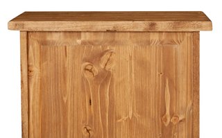 Vetrinetta Country in legno massello di tiglio fin