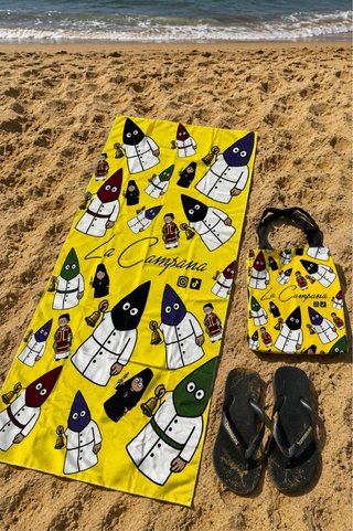 Toalla y tote bag cofrade