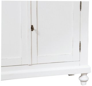 Vetrina credenza in legno massello di tiglio con f