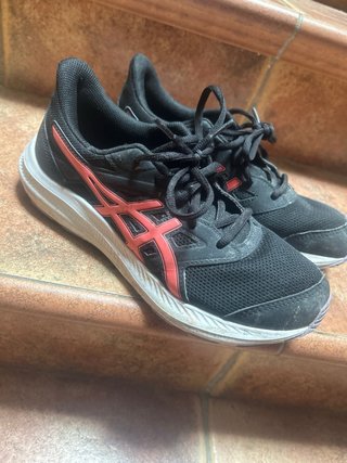 Zapatillas Asics Running Negras y Rosas