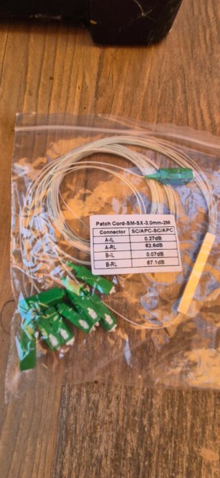 Lote Latiguillos y Pigtails Fibra Óptica
