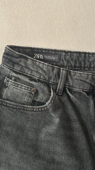 Bermudas Zara Talla M (Azul y Gris)