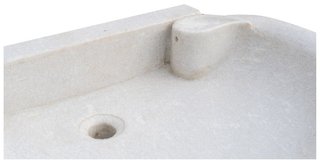Lavandino in marmo bianco L75xP54xH15 cm · per il